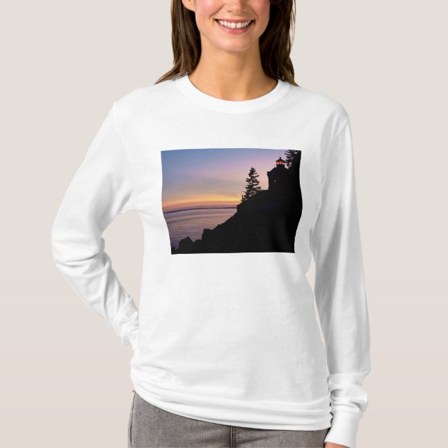 Leuchtturm Bass Harbour auf der Wüsteninsel, T-Shirt (Vorderseite)
