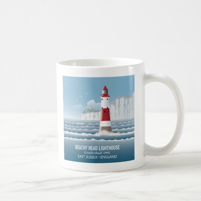 Leuchtturm Beachy Head Kaffeetasse (Rechts)