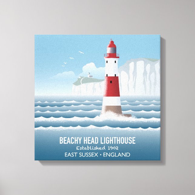 Leuchtturm Beachy Head Leinwanddruck (Vorderseite)