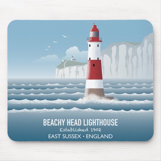 Leuchtturm Beachy Head Mousepad (Vorne)