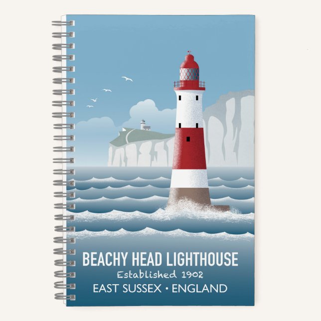 Leuchtturm Beachy Head Notizbuch (Vorderseite)