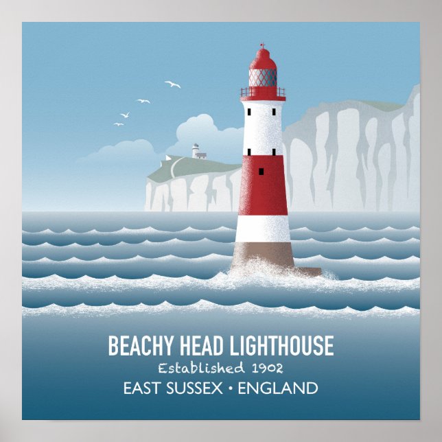 Leuchtturm Beachy Head Poster (Vorne)