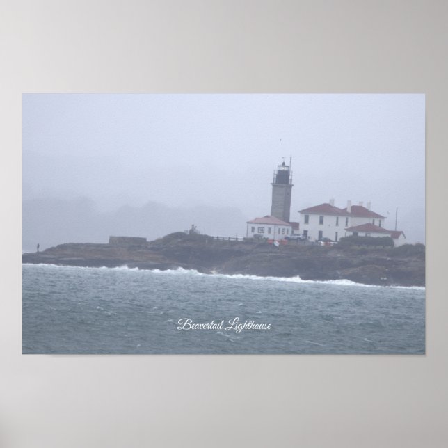 Leuchtturm Beavertail Poster (Vorne)