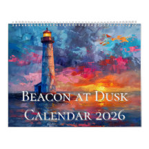 Leuchtturm bei Dämmerung Kalender 2026