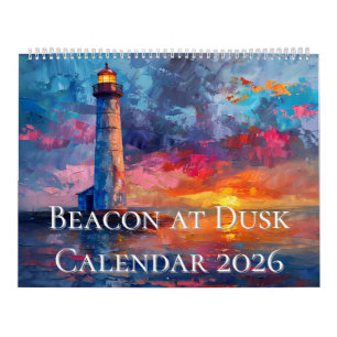 Leuchtturm bei Dämmerung Kalender 2026