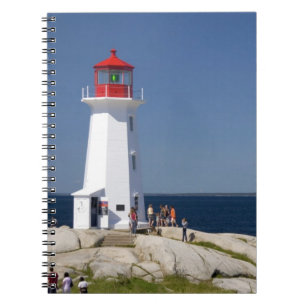 Leuchtturm bei Peggy's Cove, Nova Scotia, Kanada. Notizblock