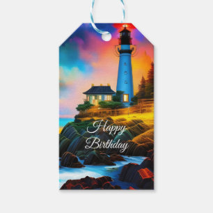 Leuchtturm bei Sunset Geschenkanhänger