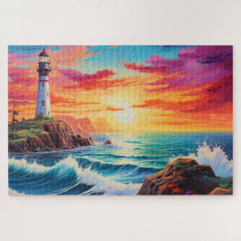 🌅 Leuchtturm bei Sunset Puzzle