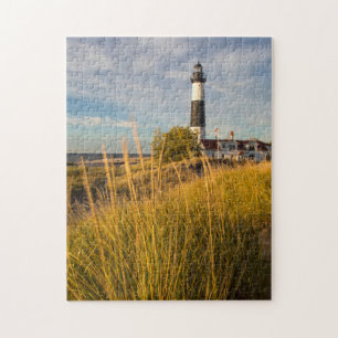 Leuchtturm Big Sable Point am Lake Michigan Puzzle