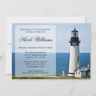 Leuchtturm-Brautparty Einladung