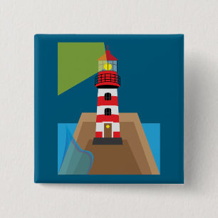 Leuchtturm Button