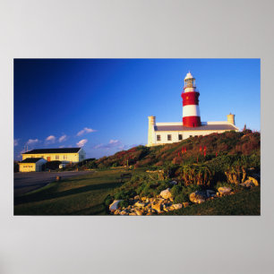 Leuchtturm, Cape Agulhas, Western Cape Poster