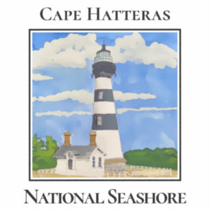 Leuchtturm, Cape Hatteras, National Seashore Aufkleber