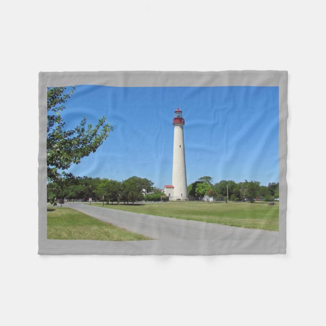 Leuchtturm Cape May Fleecedecke (Vorderseite (Horizontal))