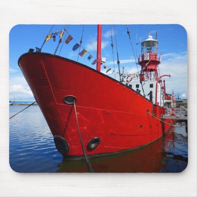 Leuchtturm, Cardiff Bay, Cardiff, Wales Mousepad (Vorne)
