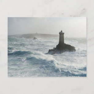 Leuchtturm der alten Finistère France Postkarte