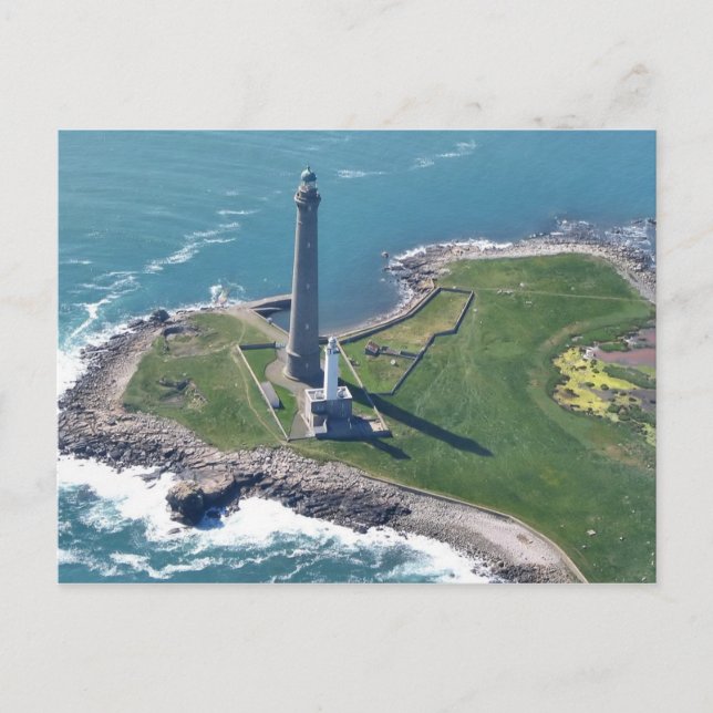 Leuchtturm der Französischen Jungferninsel Postkarte (Vorderseite)