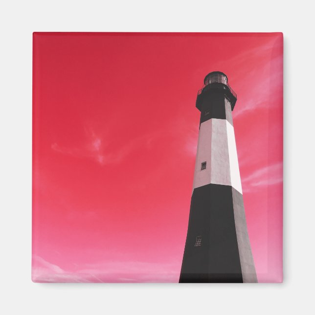 Leuchtturm der Insel Tybee Magnet (Vorne)