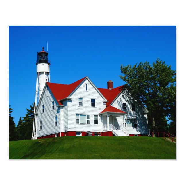 Leuchtturm Door Landkreis, Wisconsin Fotodruck (Vorne)