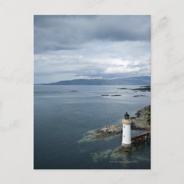 Leuchtturm, Eilean Ban, Inner Sound, Schottland, Postkarte (Vorderseite)
