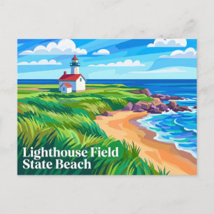 Leuchtturm Feld State Beach Kalifornien Postkarte
