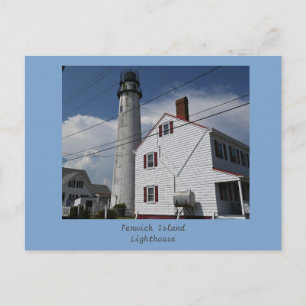 Leuchtturm-Fenwick-Island-Postkarte Postkarte