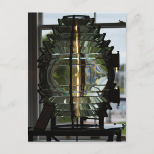 Leuchtturm Fresnel Lens Postkarte