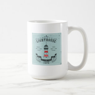 Leuchtturm führen mich Zuhause-Plakat Tasse