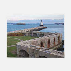 Leuchtturm für Frühjahrs-Point-Lecke, Maine Door M Fußmatte