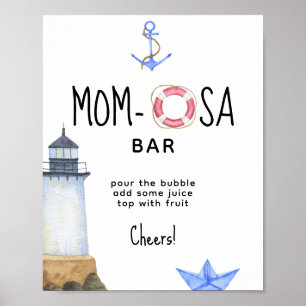 Leuchtturm für Wasserfarben - Mama-osa-Bar Poster