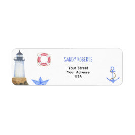 Leuchtturm für Wasserfarben - Rücksendeadresse