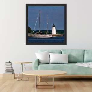 Leuchtturm Goat Island-Newport, Rhode Island Poster