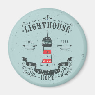 Leuchtturm Guide Me Home Poster Magnet