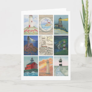 Leuchtturm-Herausforderungs-Montage Karte