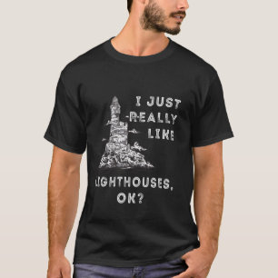 Leuchtturm Ich mag die Leuchttürme Seagull T-Shirt