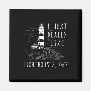 Leuchtturm Ich mag Leuchttürme am Meer wirklich ge Magnet