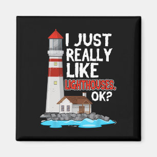 Leuchtturm Ich mag Leuchttürme am Meer wirklich se Magnet