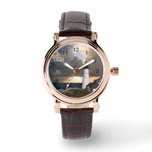 Leuchtturm im Sturm Armbanduhr