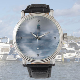 Leuchtturm im Sturm - Ostsee Armbanduhr