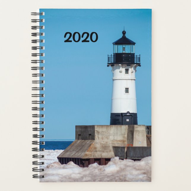 Leuchtturm Im Winter 2023 Planer - Duluth, MN (Vorderseite)