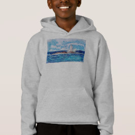 Leuchtturm in Blau Hoodie