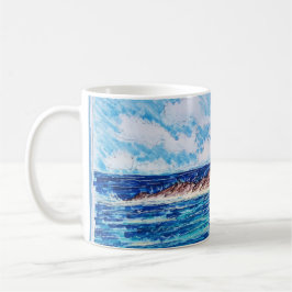 Leuchtturm in Blau Kaffeetasse