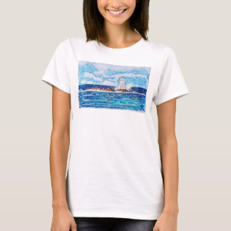 Leuchtturm in Blau T-Shirt