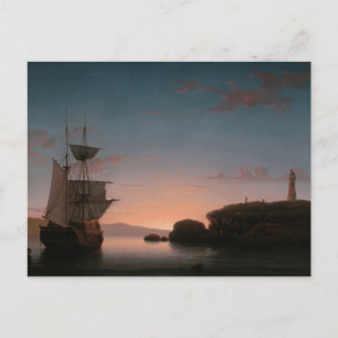 Leuchtturm in Camden, Maine von Fitz Henry Lane Postkarte