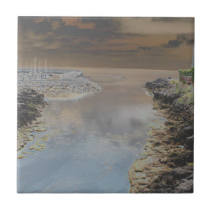 Leuchtturm in Cascais Portugal Fliese