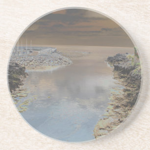 Leuchtturm in Cascais Portugal Getränkeuntersetzer