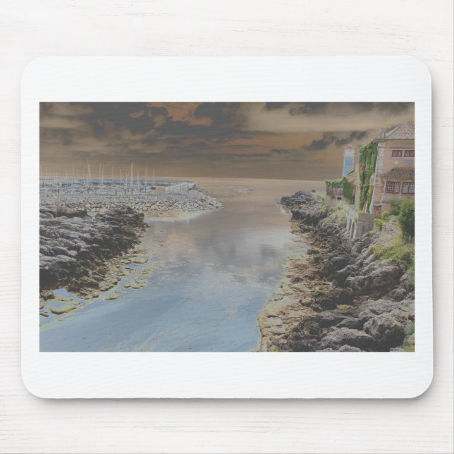 Leuchtturm in Cascais Portugal Mousepad (Vorne)