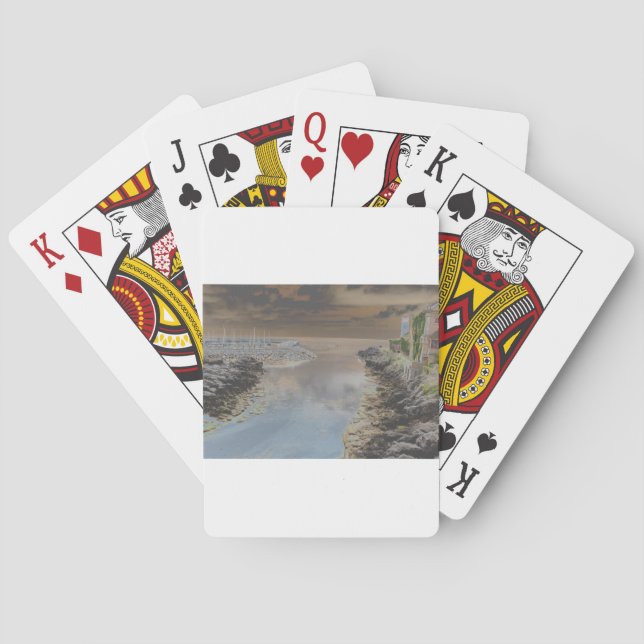 Leuchtturm in Cascais Portugal Spielkarten (Rückseite)