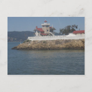 Leuchtturm in der Bucht von San Francisco Postkarte
