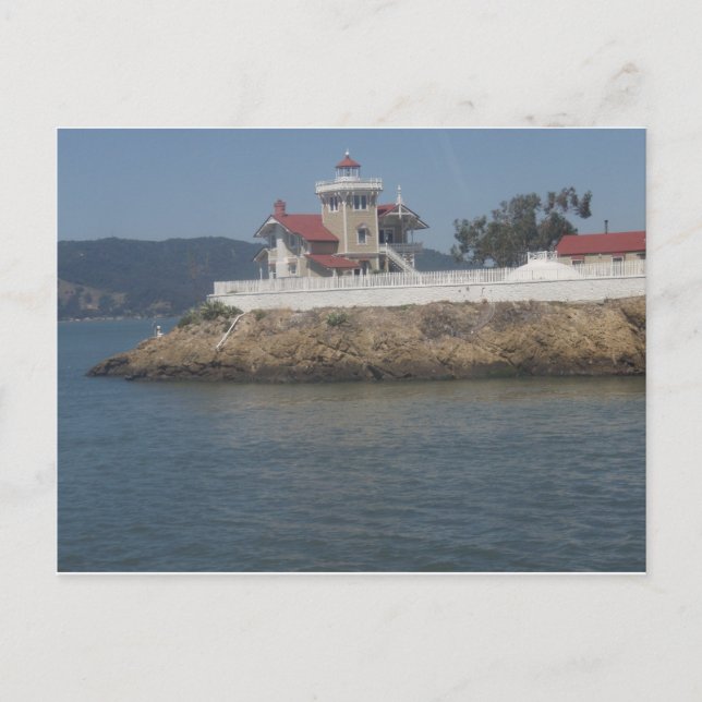 Leuchtturm in der Bucht von San Francisco Postkarte (Vorderseite)